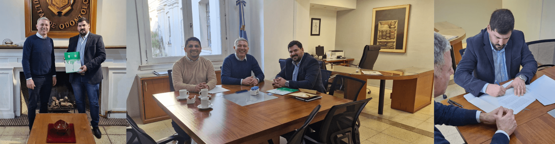 EL INTENDENTE FIRMÓ UN CONVENIO CON LA FACULTAD DE ODONTOLOGÍA DE LA UNC