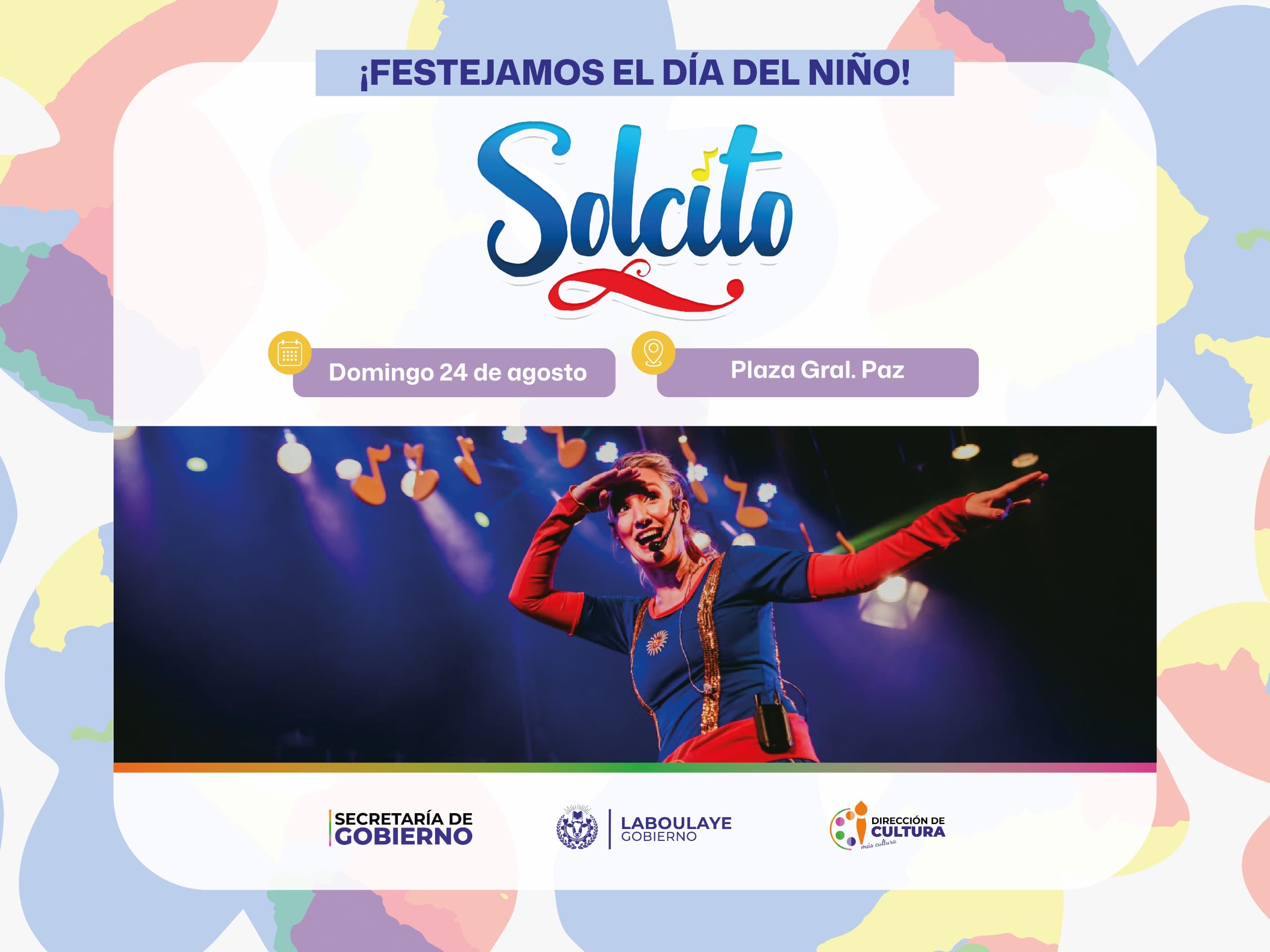 SOLCITO FIJO: EL SHOW PRINCIPAL DEL DÍA DEL NIÑO ORGANIZADO POR LA MUNICIPALIDAD