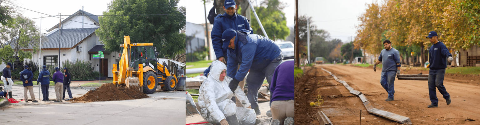 SIGUEN LAS OBRAS EN DIVERSOS FRENTES DE LA CIUDAD