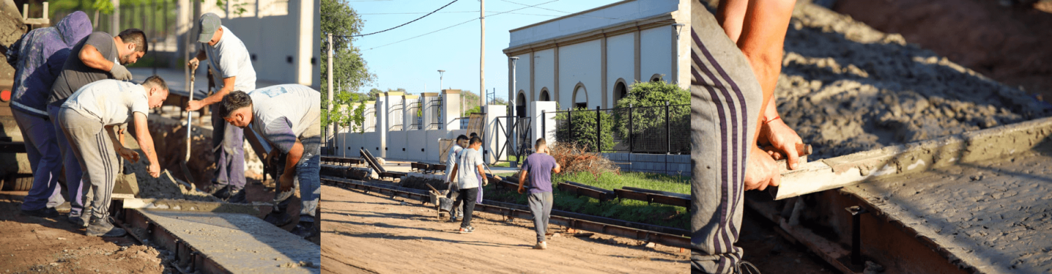 CORDÓN CUNETA EN CALLE LAPRIDA