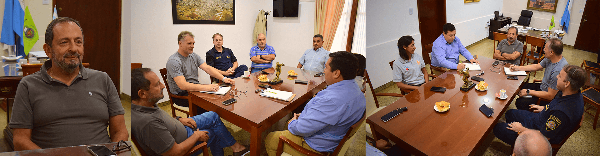 REUNIÓN ENTRE EL MUNICIPIO Y LA FUERZA POLICIAL
