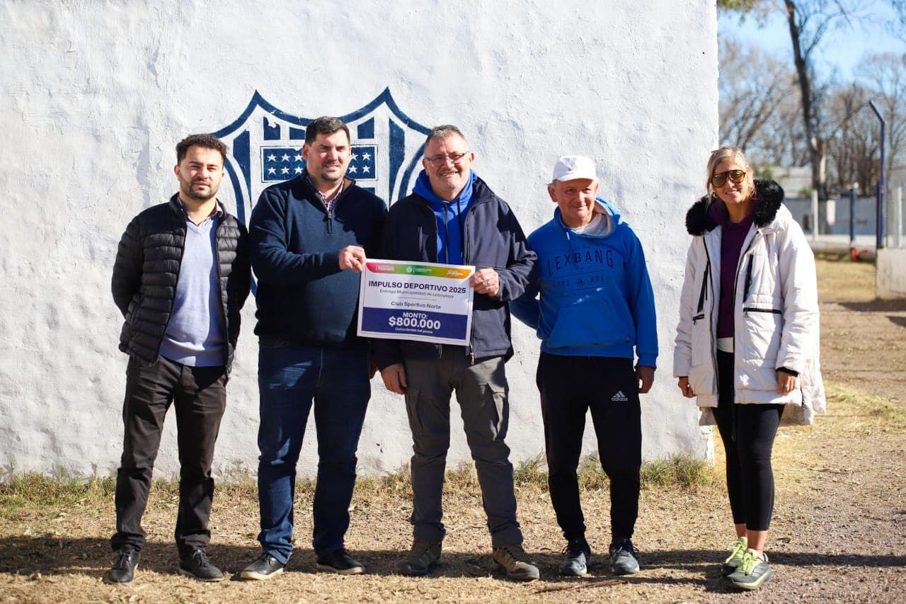 IMPULSO DEPORTIVO: EL CLUB SPORTIVO NORTE RECIBIÓ UN APORTE ECONÓMICO PARA CONTINUAR CON SUS OBRAS