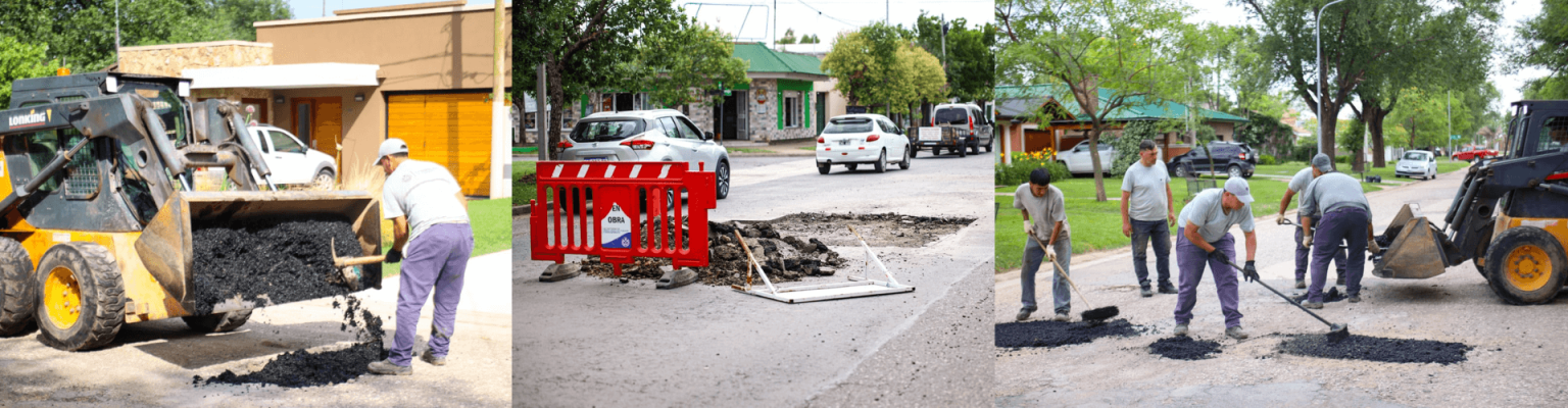 BACHEO EN DISTINTOS PUNTOS DE LA CIUDAD