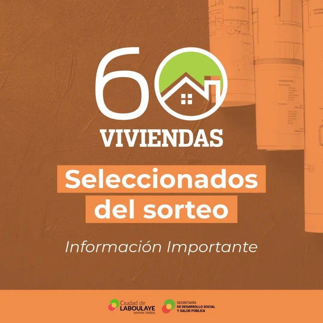 SELECCIONADOS SORTEO 60 VIVIENDAS