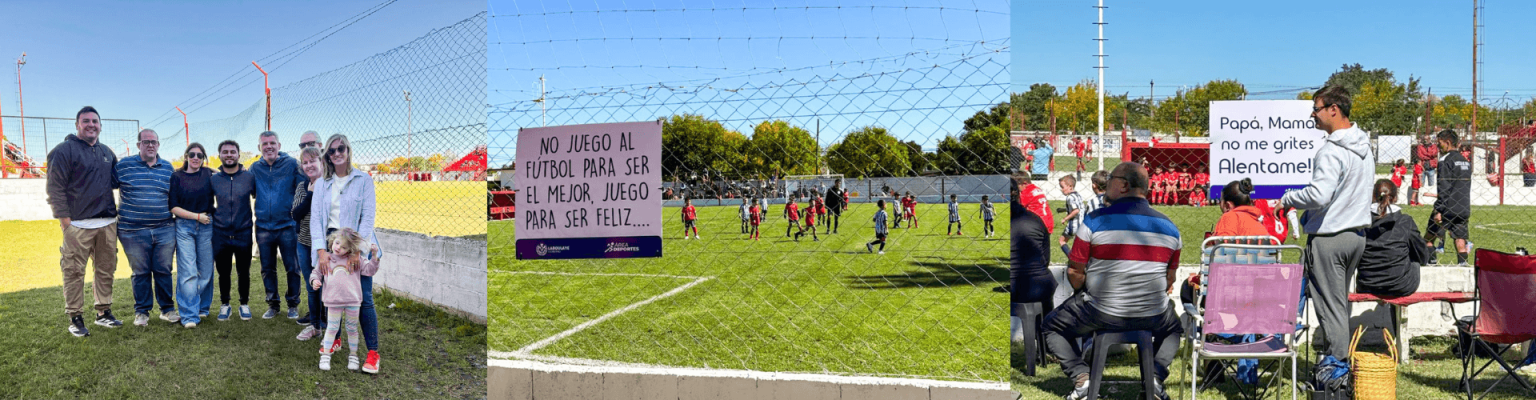EL ÁREA DEPORTES PROMUEVE AMBIENTES SALUDABLES EN CANCHAS DE FÚTBOL DE LA CIUDAD