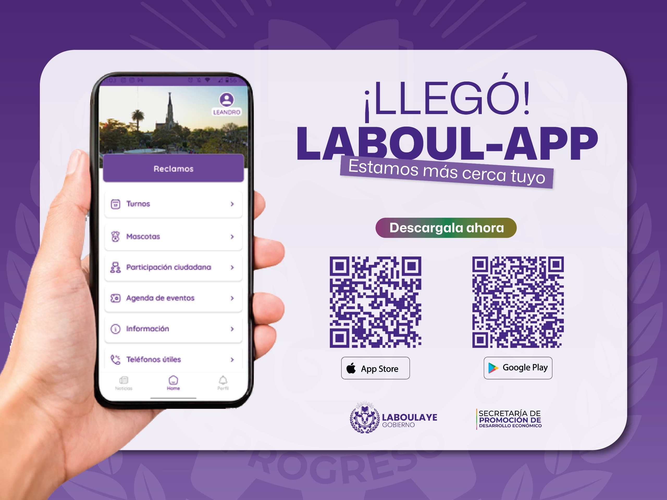 PRESENTAMOS LA NUEVA APP DE MUNICIPALIDAD DE LABOULAYE: LABOULAPP