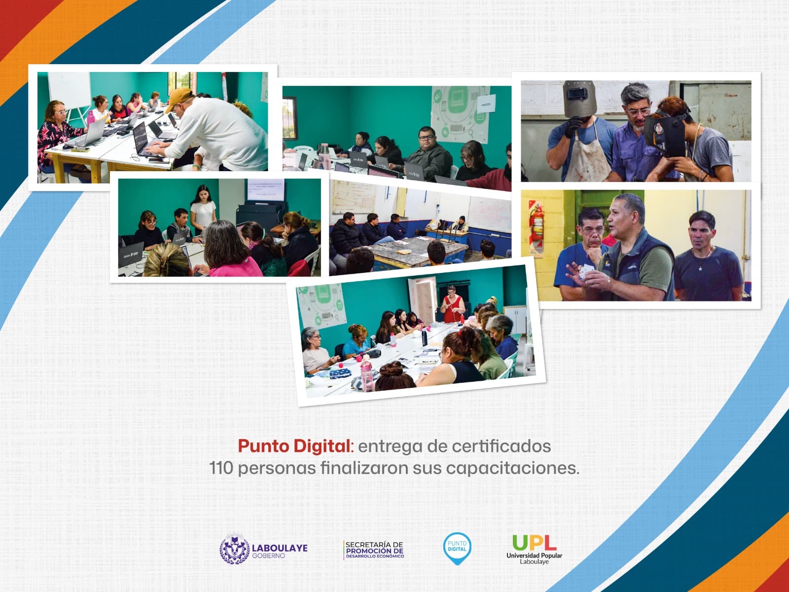 Punto Digital: entrega de certificados: 110 personas finalizaron sus capacitaciones