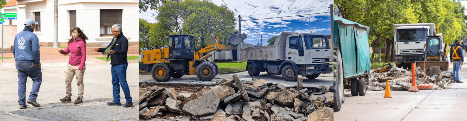 CONTINÚA EL PLAN INTEGRAL DE BACHEO EN DISTINTOS SECTORES DE LA CIUDAD