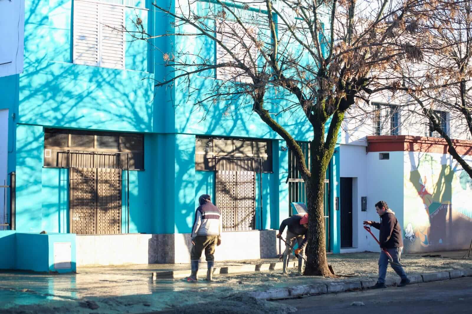 REFACCIÓN DE VEREDA EN LA BIBLIOTECA